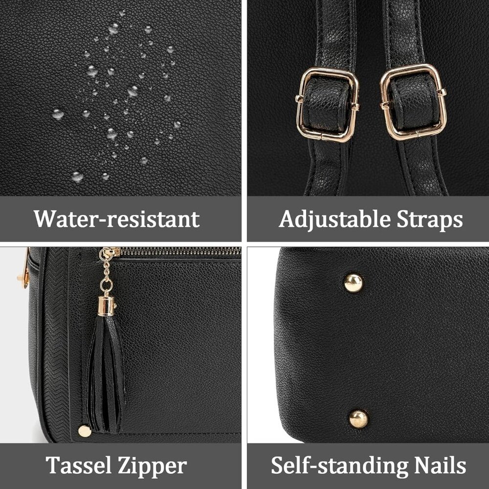 Stylish Medium Women's Backpack With Secure Zippe… - image 6